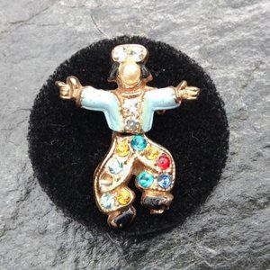 Turkish Dancing Man Vintage Pin Brooch with Swinging Legs